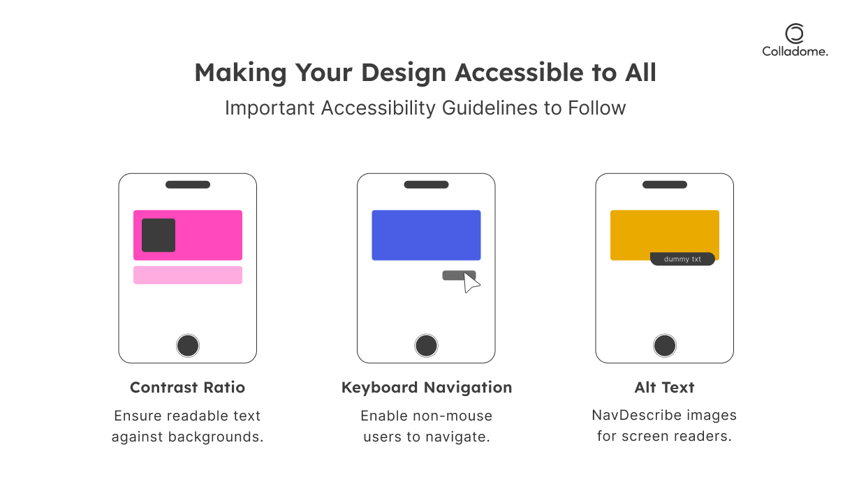 Important accessibility guidelines to follow